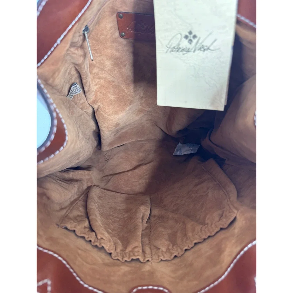 Patricia Nash Toscano Tote Tooled Leather Shoulder Bag Florence Tan P50707 NWT - Picture 4 of 8